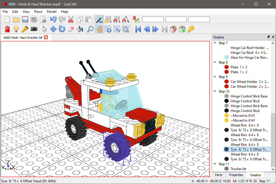 Leocad Virtual Lego Cad Software